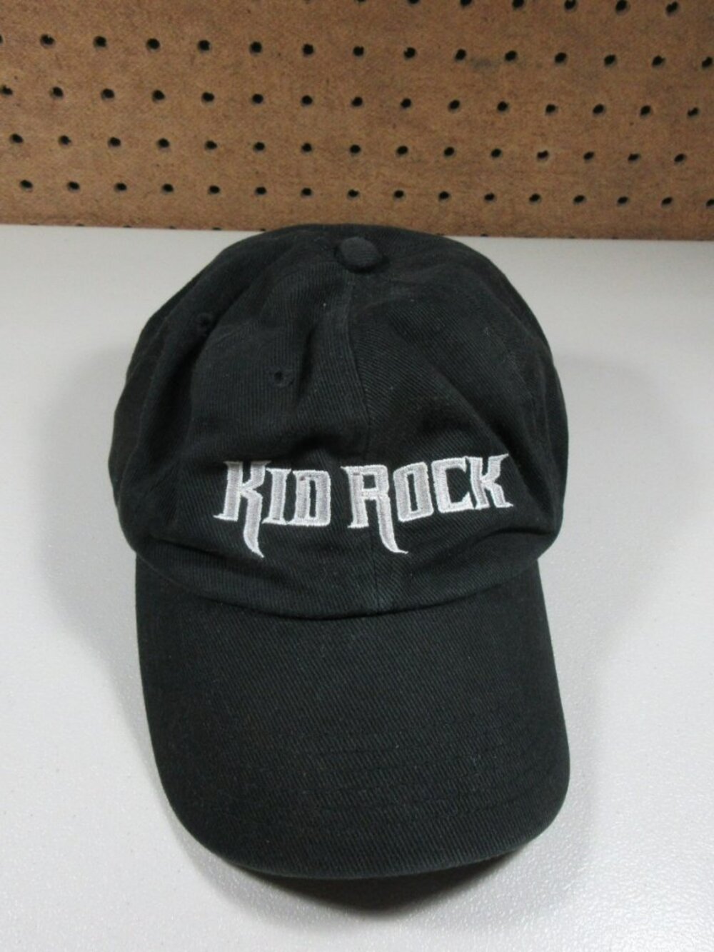 Vtg Y2K ATT HEADWEAR womens solid black Kid Rock Cocky strapback hat OS